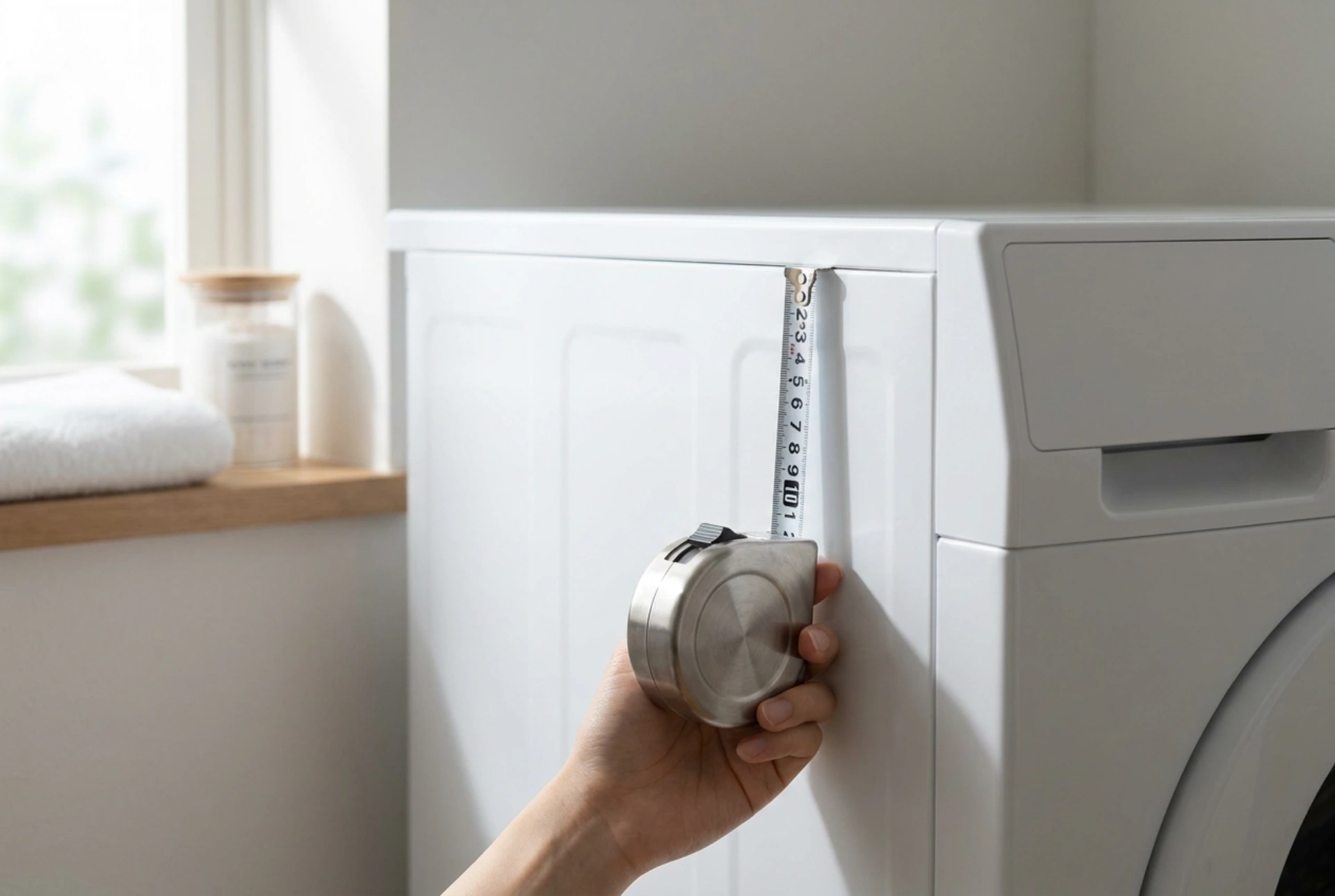 Så mäter du tvättmaskinens och torktumlarens bredd före installation