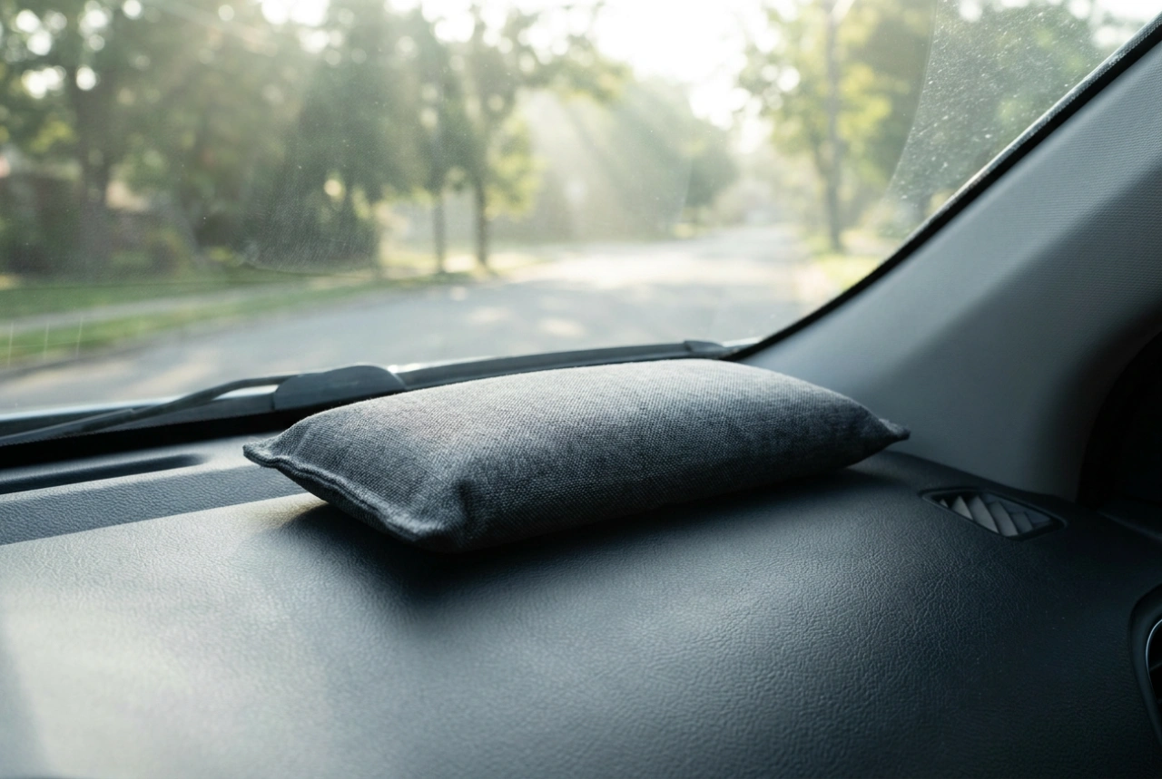 Fuktabsorberare till bilen mot immiga rutor
