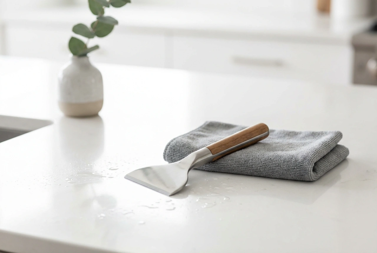 Hur du använder en hällskrapa på induktionshällen utan att repa glaset