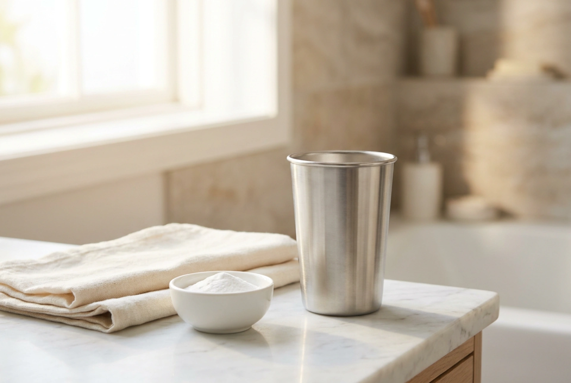 Hur du tar bort kaffebeläggning från en termosmugg