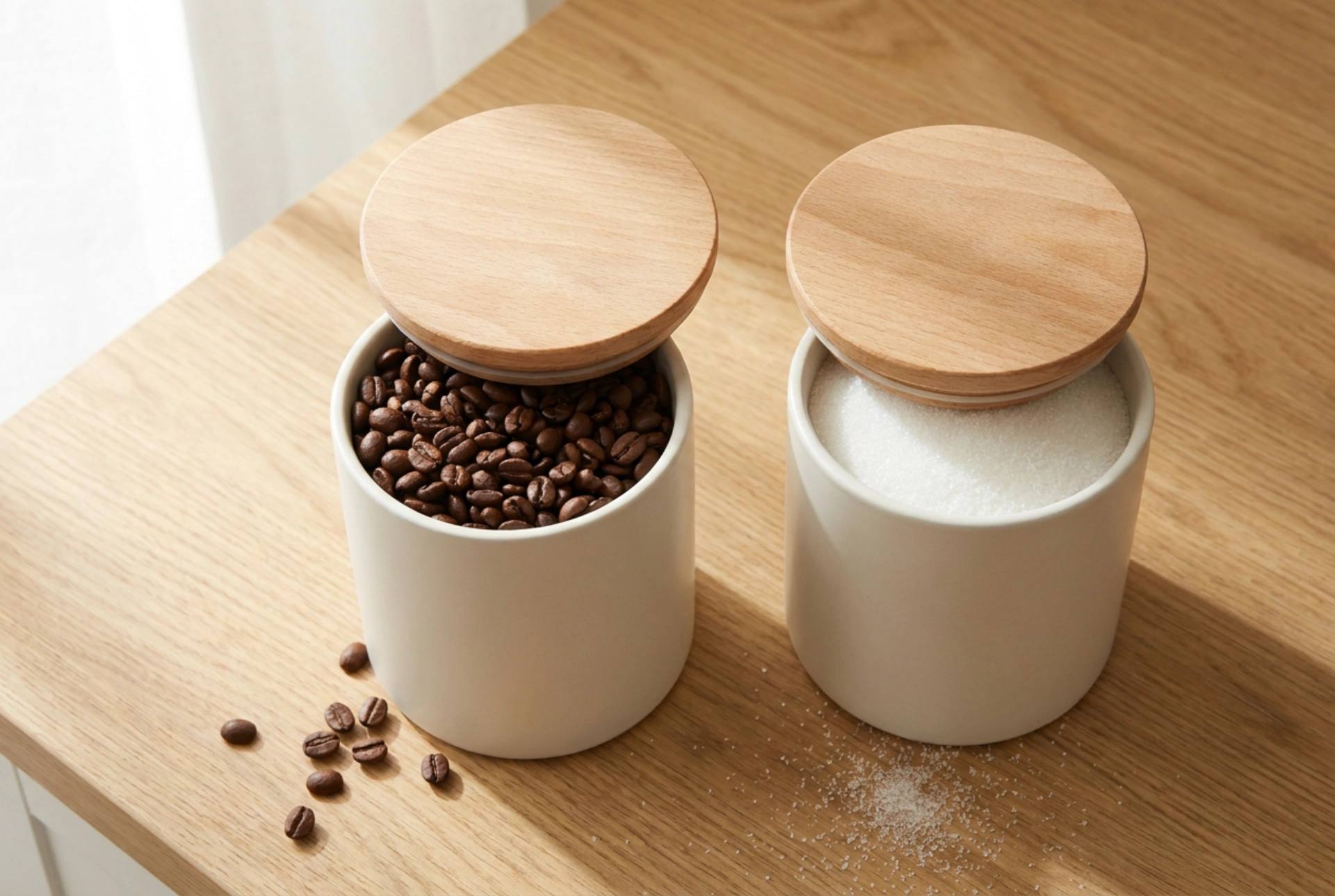 Hur du förvarar socker och kaffe i behållare utan att förlora kvalitet