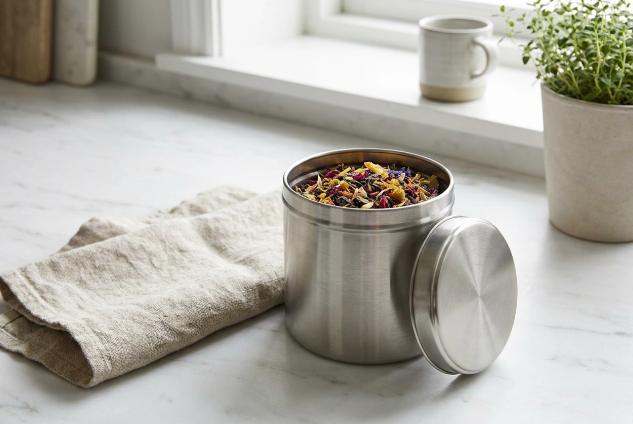 Hur du förvarar te i en metallburk utan att förlora aromen