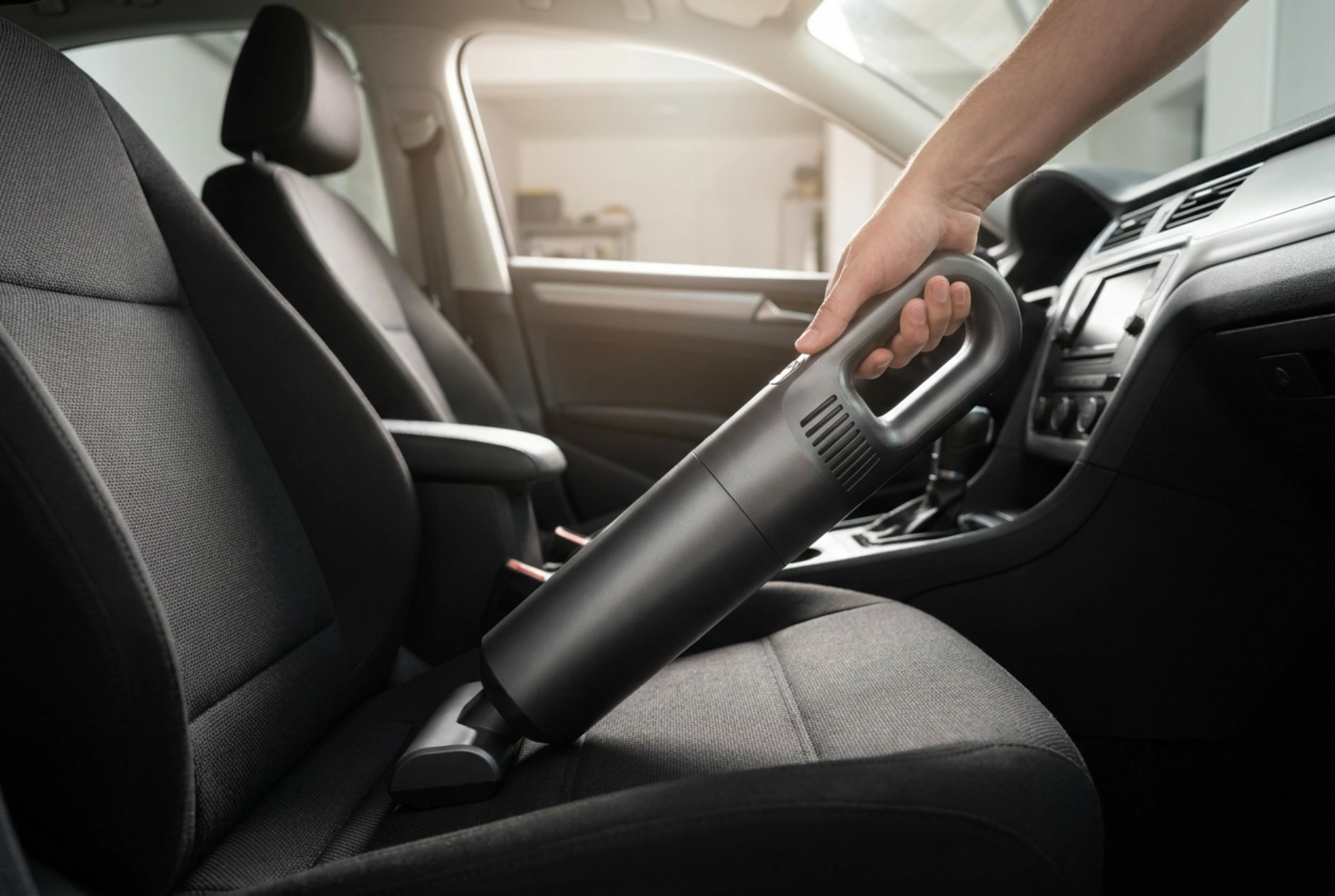 Hur man rengör bilens interiör med en batteridriven bildammsugare