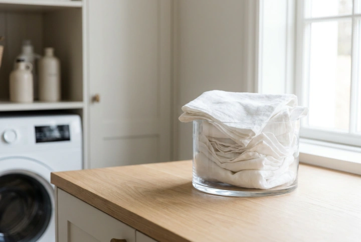 Säker blekning av kläder utan att försvaga fibrer och gula fläckar