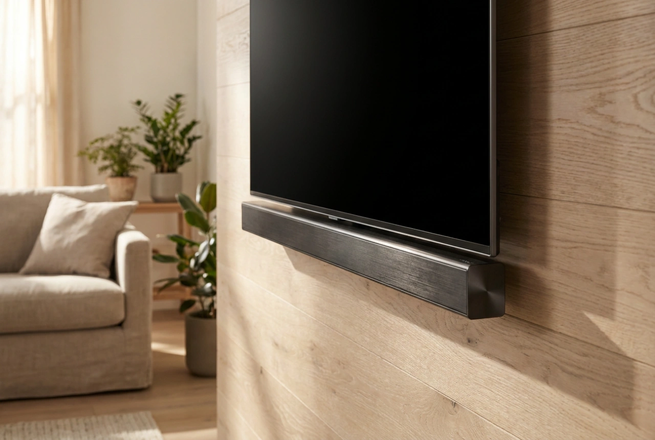 Hur du ställer in ljudet på en TV med inbyggd soundbar