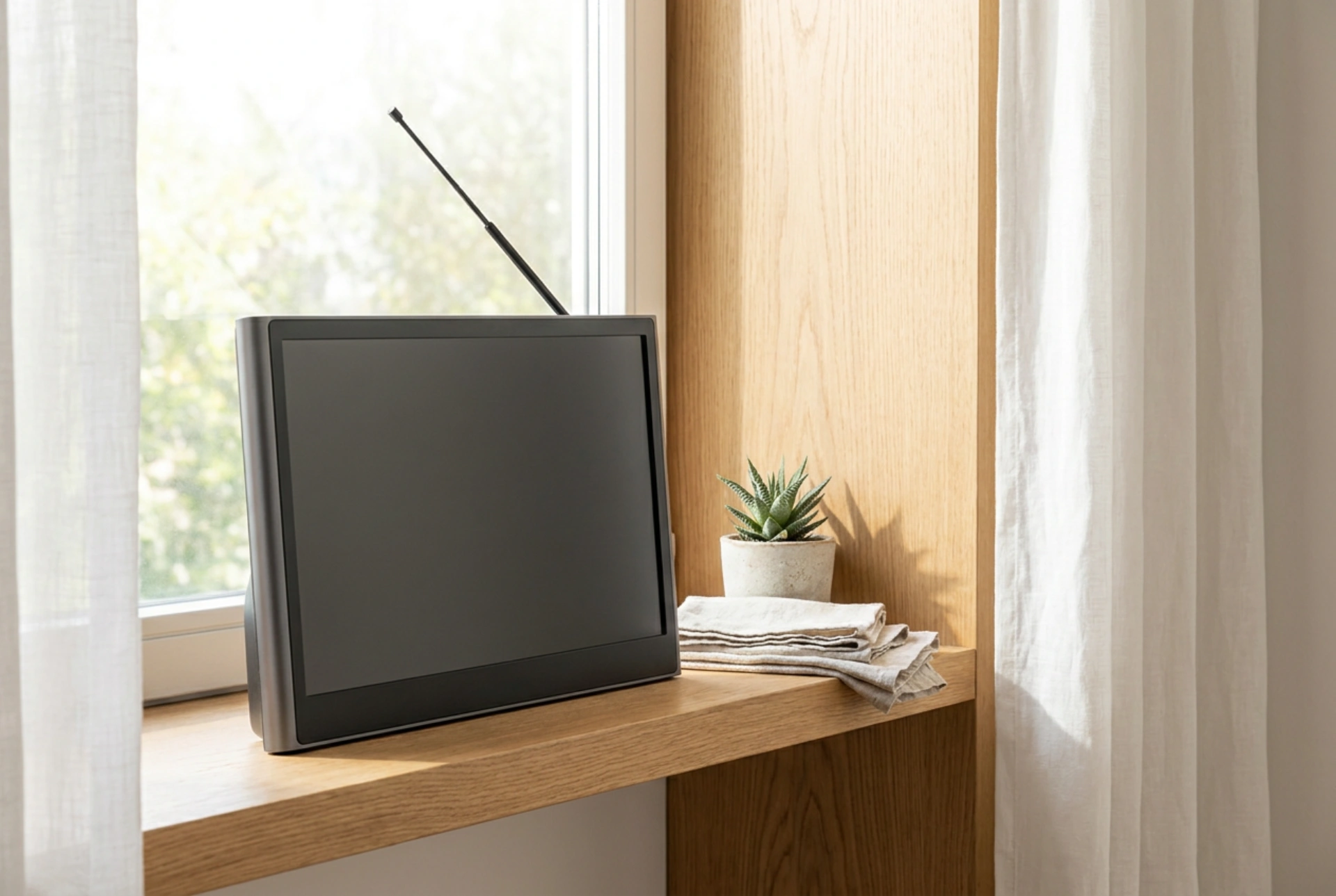 Hur du ställer in en bärbar TV med antenn för stabil signal