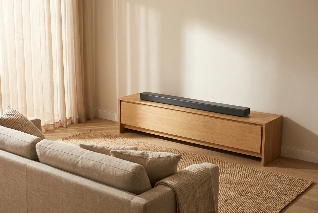 När en soundbar med inbyggd subwoofer fungerar bäst i lägenheten