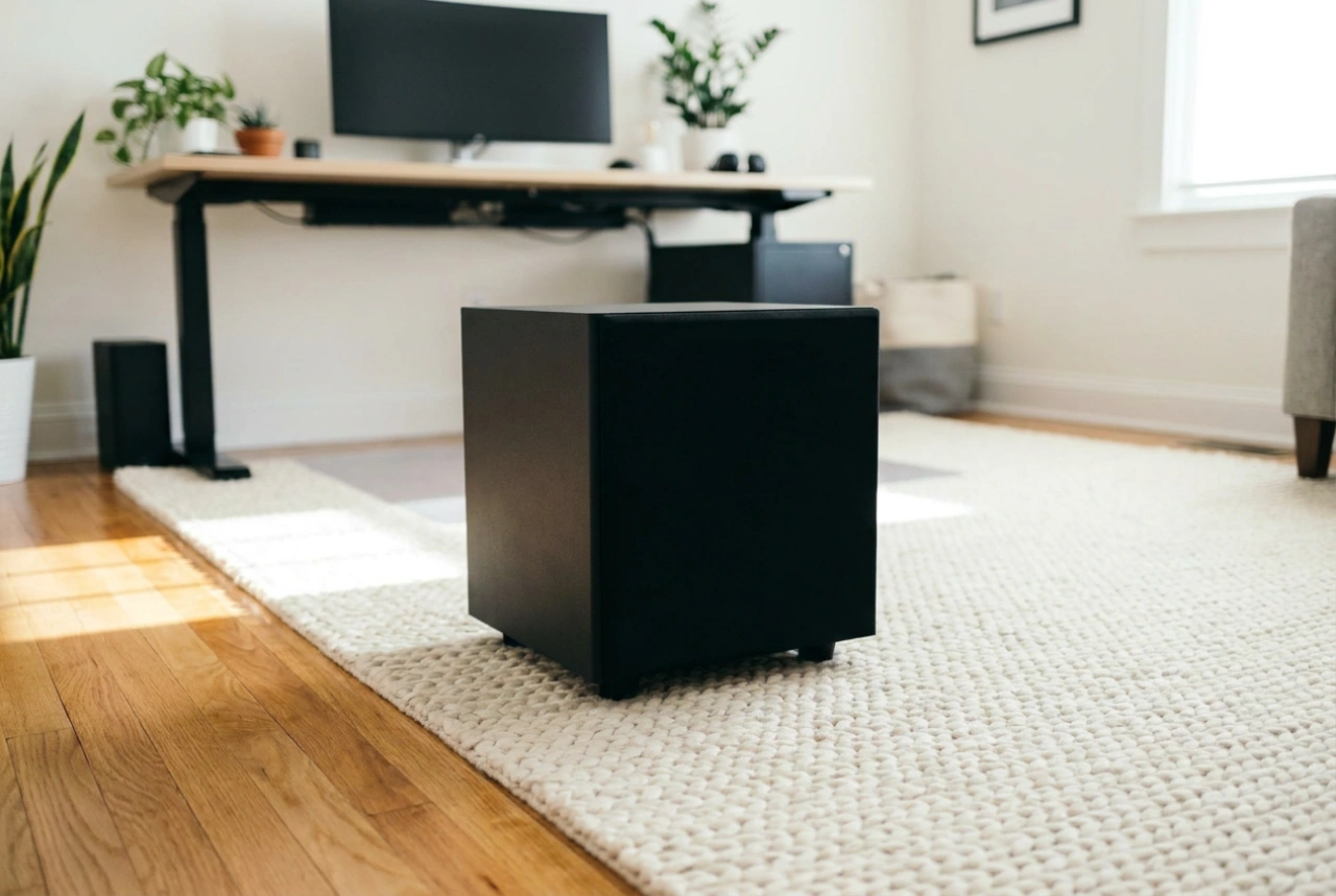Hur du minskar muller och vibrationer från datorhögtalare med subwoofer