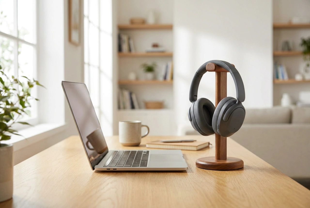 Hur du ställer in over-ear-hörlurar med mikrofon för samtal