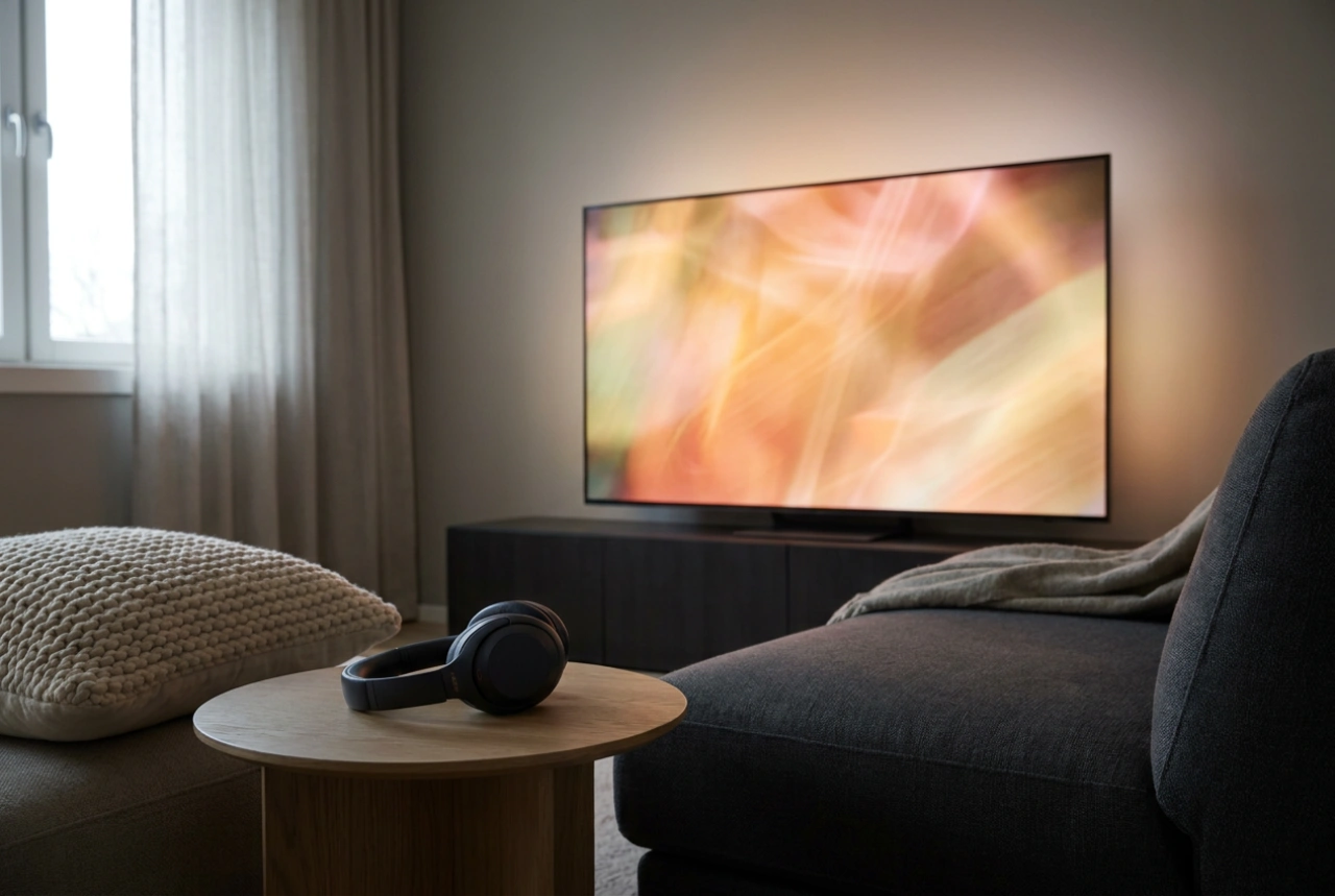 Hur du ansluter trådlösa hörlurar till TV:n utan fördröjning