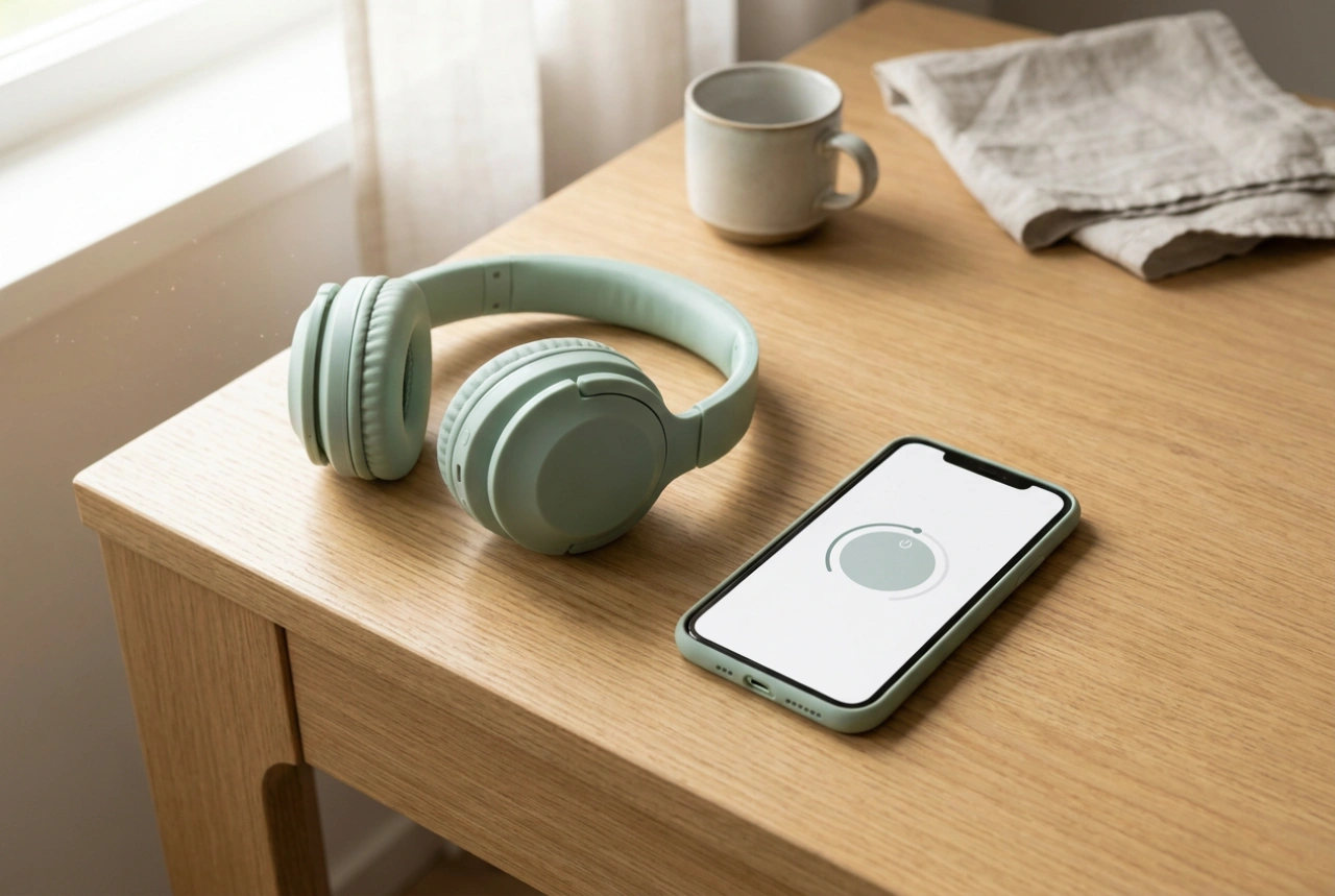 Hur du kontrollerar volymen i over-ear-hörlurar för barn