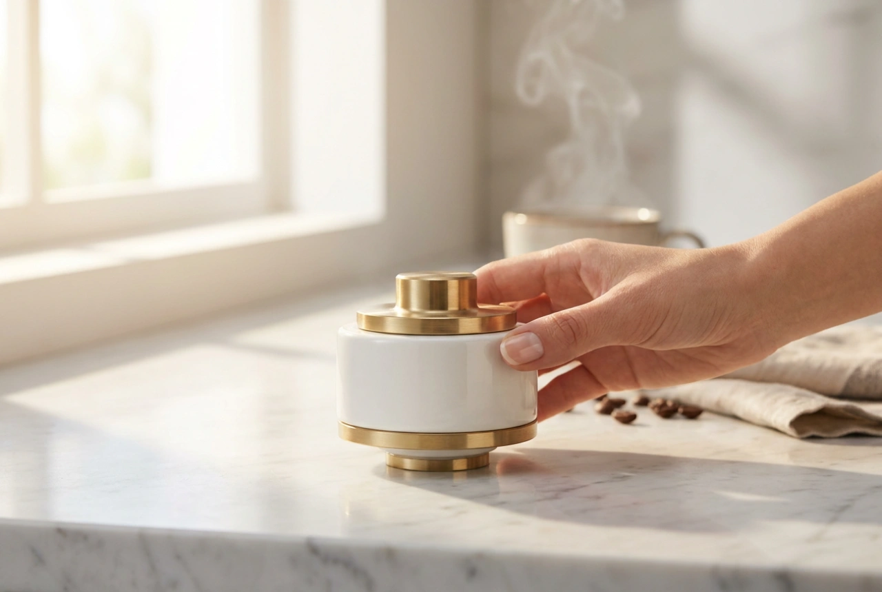 Skötsel av kaffemaskin med keramisk kvarn steg för steg