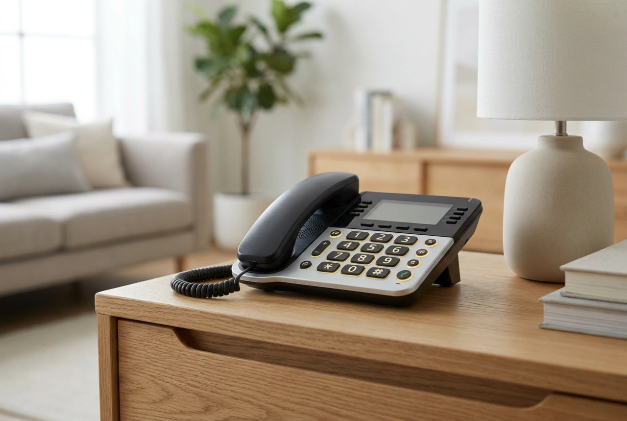 Hur du väljer en fast telefon för seniorer med tydlig hantering