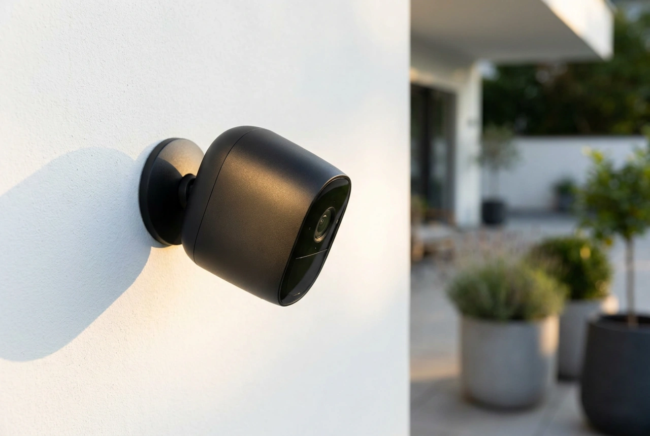 Solcellsdriven utomhuskamera med Wi-Fi: räckvidd, batteri och montering