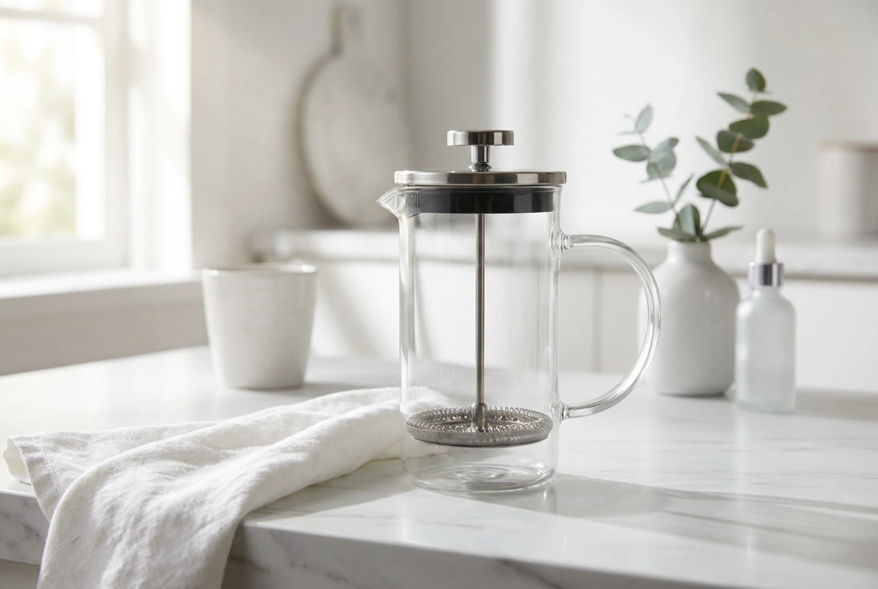 Så tar du bort bruna kaffeavlagringar från kaffekannan