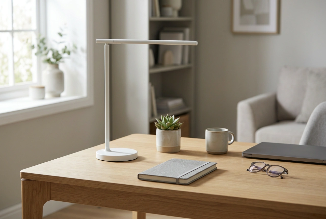 När en batteridriven skrivbordslampa underlättar arbete utan sladdar
