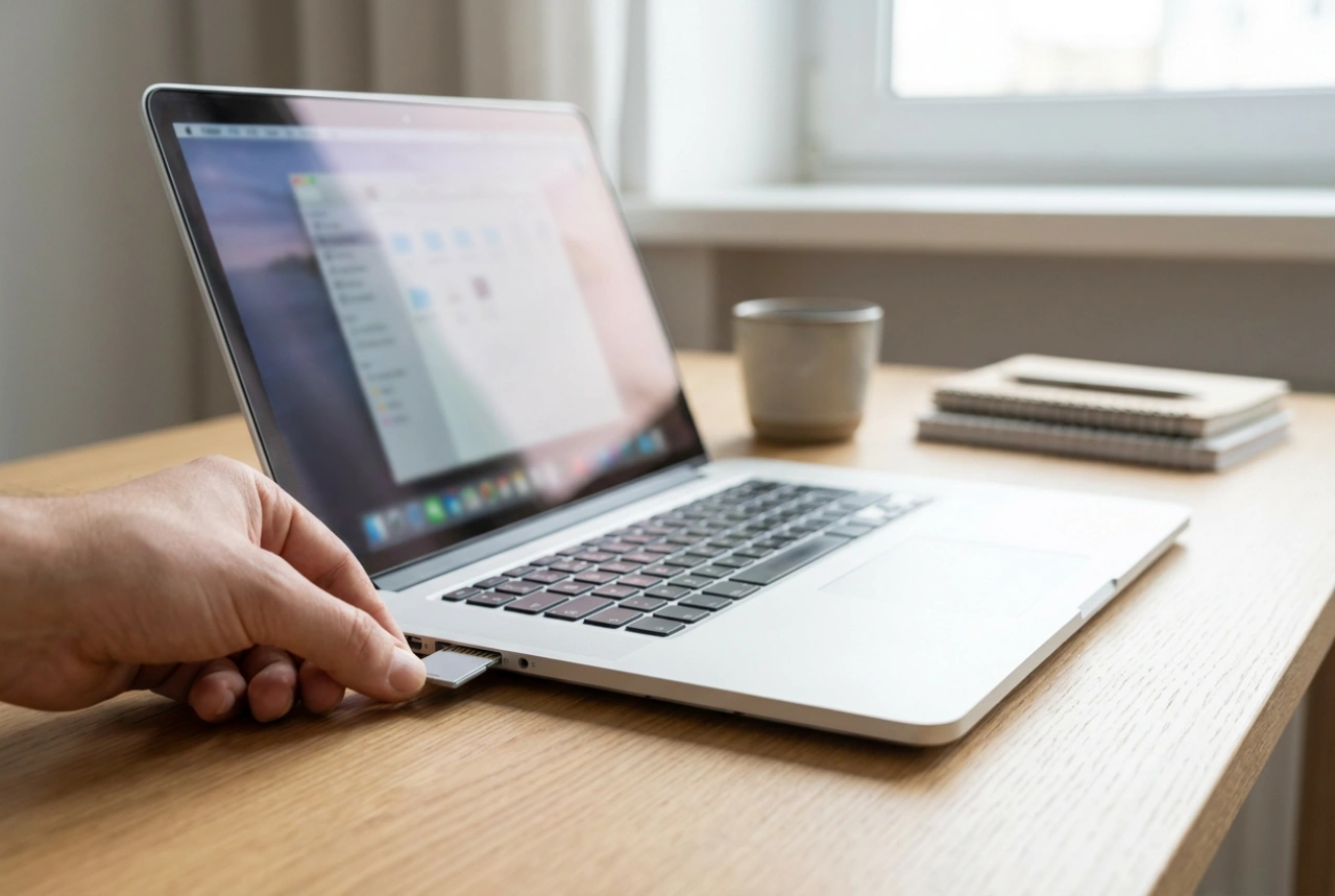 Minneskort till laptop som smidig lagringsexpansion