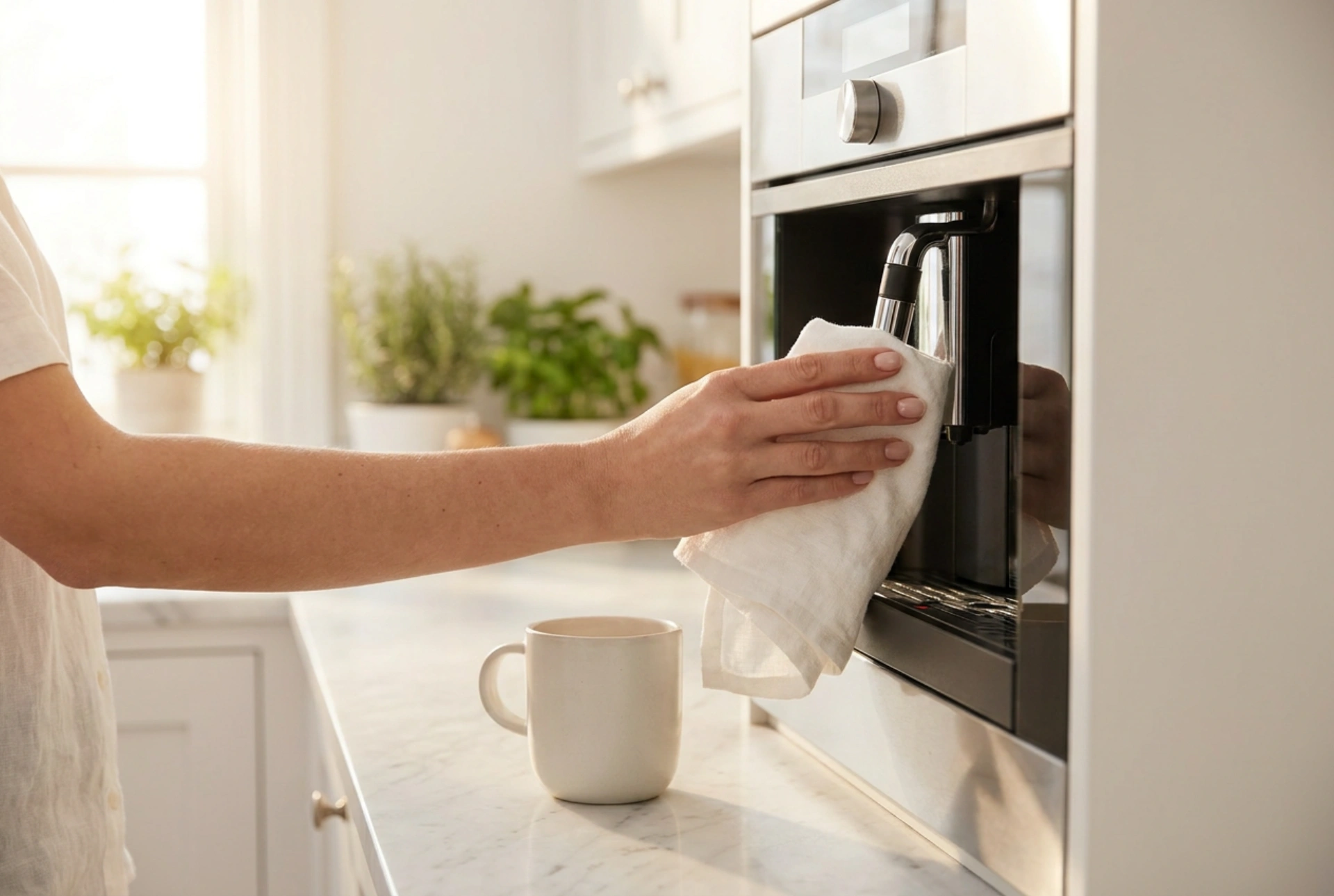 Hur du rengör kaffemaskinen efter varm choklad och mjölkdrycker