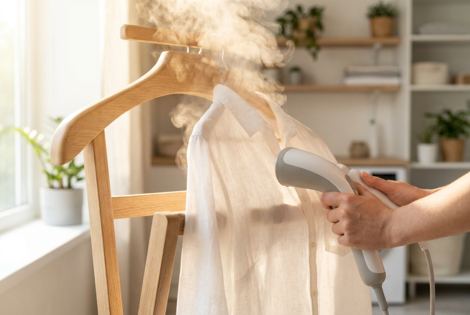 Handsteamer för kläder och snabb slätning innan du går ut