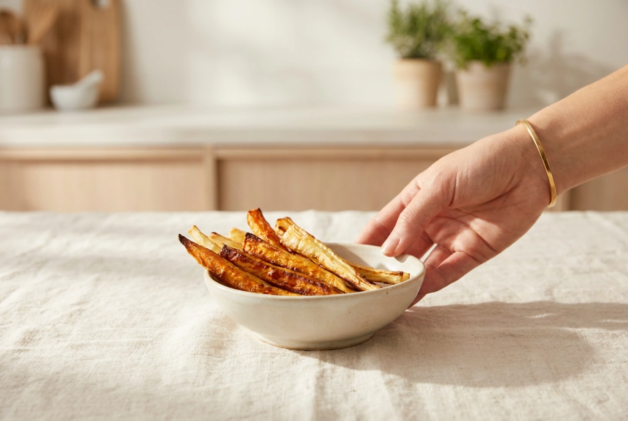 Hur en varmluftsfritös fungerar och varför maten blir krispig