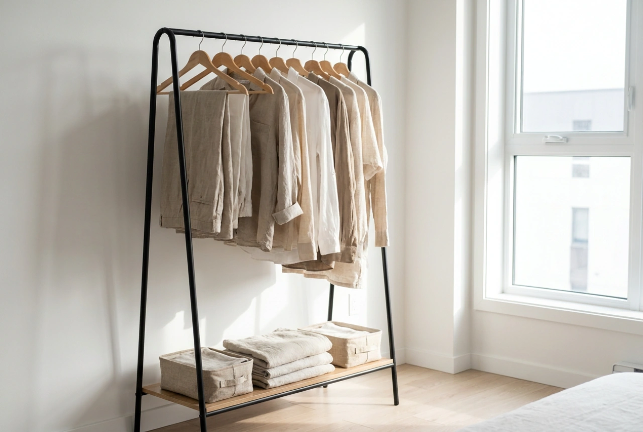 Dubbel klädställning: Effektiv organisering med outfits och reservlager
