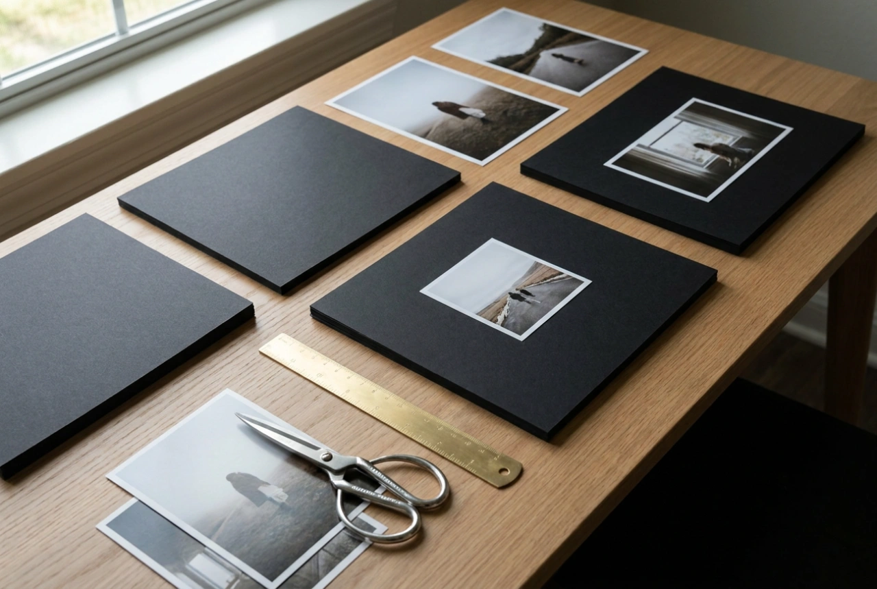 Hur du väljer fotolayout för svarta sidor i fotoalbumet