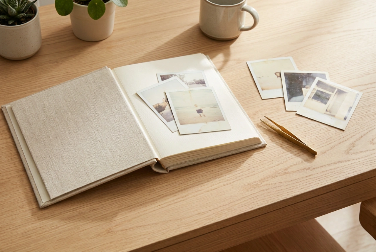 Hur du använder ett litet fotoalbum för dina viktigaste minnessaker