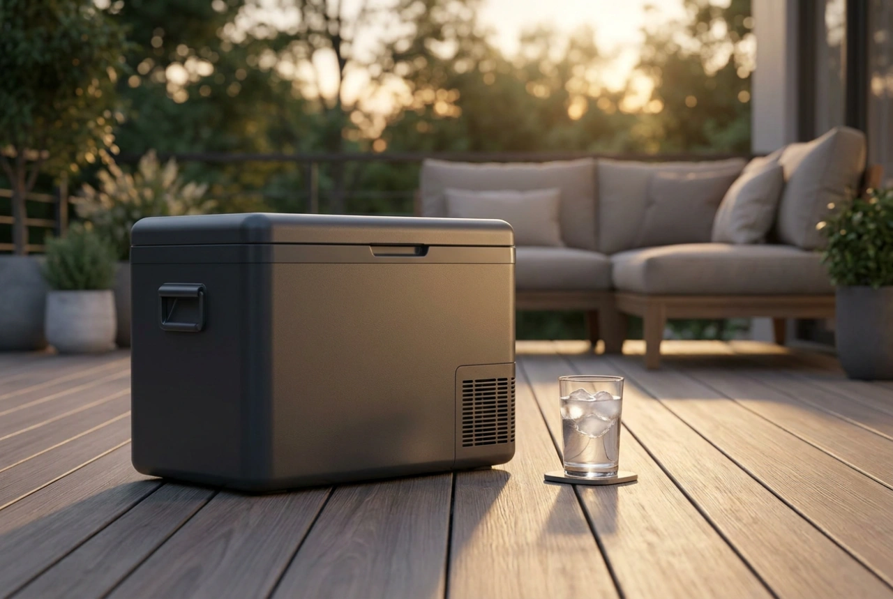 Kompressordriven kylbox för camping och principer för energieffektiv drift